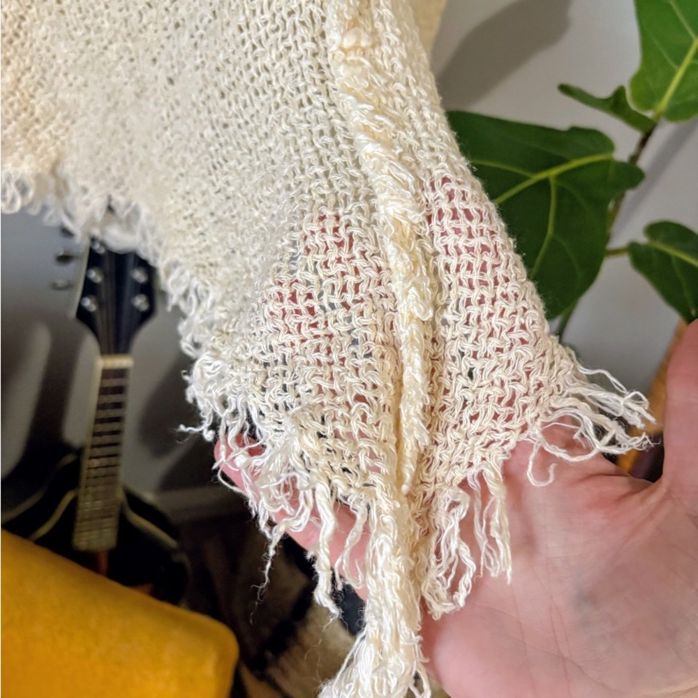 La Bottega di Brunella Ivory Crochet Tank - Picture 3 of 7